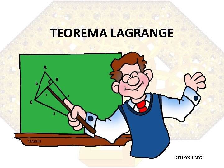 TEOREMA LAGRANGE 