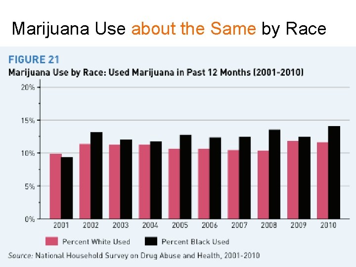 Marijuana Use about the Same by Race 