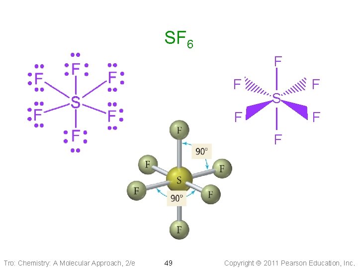 SF 6 F F S F F Tro: Chemistry: A Molecular Approach, 2/e 49