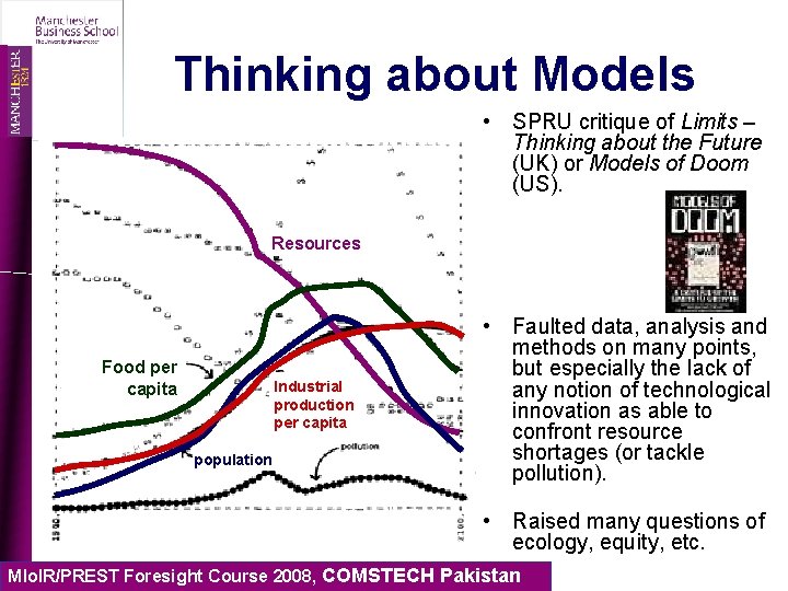 Thinking about Models • SPRU critique of Limits – Thinking about the Future (UK)