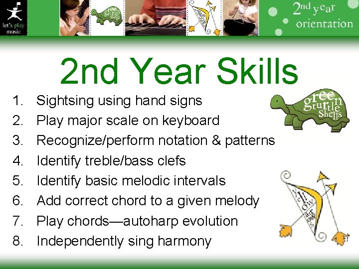 2 nd Year Skills 1. 2. 3. 4. 5. 6. 7. 8. Sightsing using