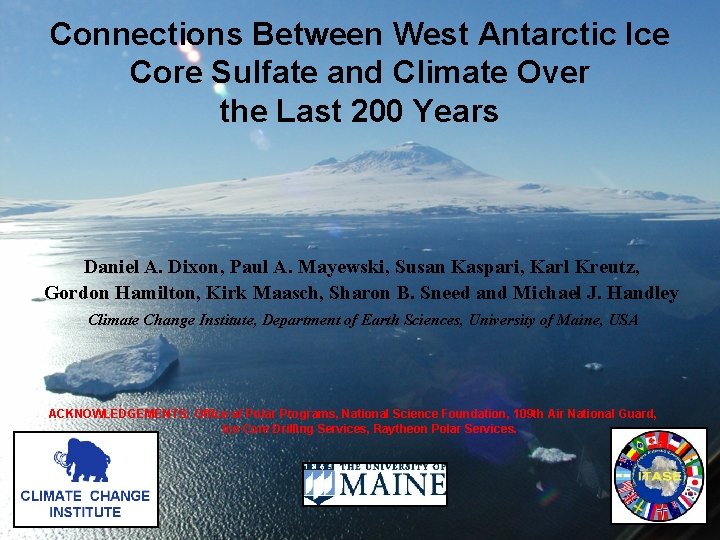 Connections Between West Antarctic Ice Core Sulfate and Climate Over the Last 200 Years