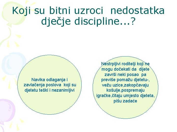 Koji su bitni uzroci nedostatka dječje discipline. . . ? Navika odlaganja i zavlačenja