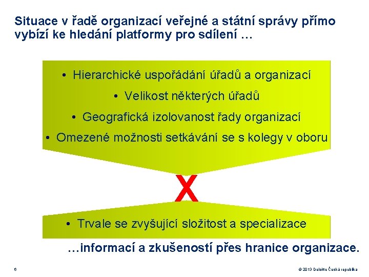 Situace v řadě organizací veřejné a státní správy přímo vybízí ke hledání platformy pro