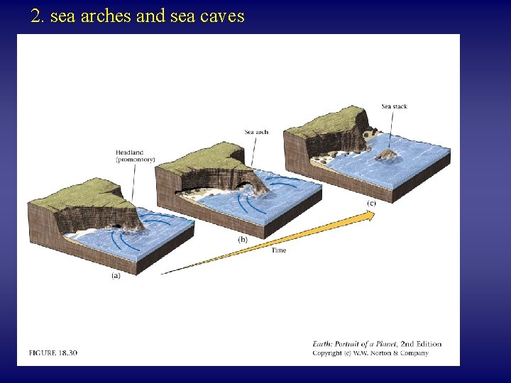 2. sea arches and sea caves headland sea arch sea cave 