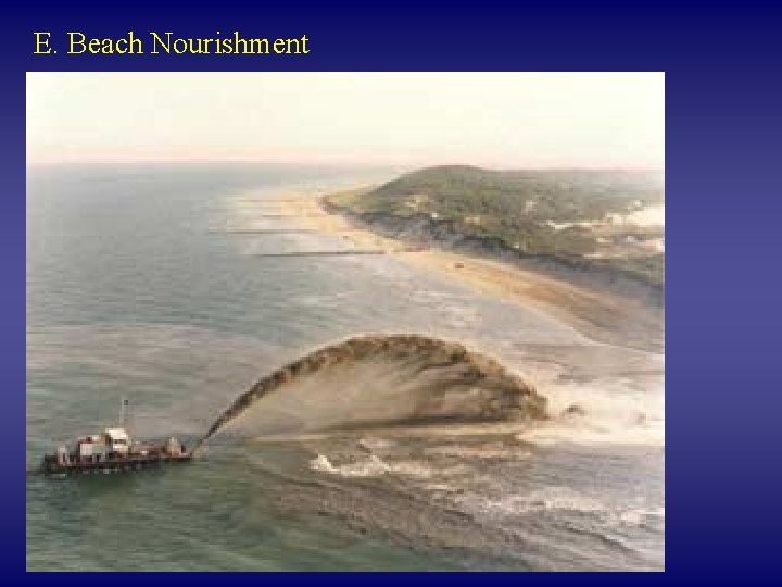 E. Beach Nourishment 