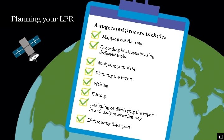 Planning your LPR A sugg ested Mappin proce ss incl u g out th