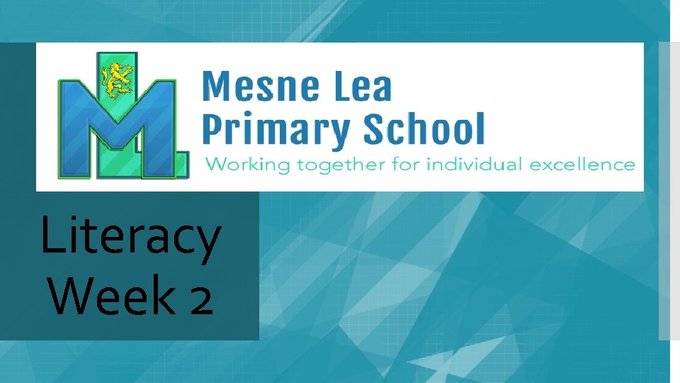 Literacy Week 2 