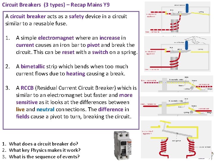Circuit Breakers (3 types) – Recap Mains Y 9 A circuit breaker acts as Circuit Breakers (3 types) – Recap Mains Y 9 A circuit breaker acts as