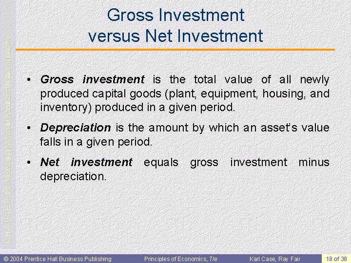 C H A P T E R 18: Measuring National Output and National Income