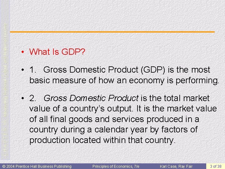 C H A P T E R 18: Measuring National Output and National Income