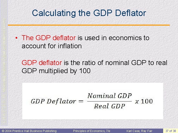 C H A P T E R 18: Measuring National Output and National Income