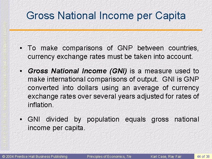C H A P T E R 18: Measuring National Output and National Income