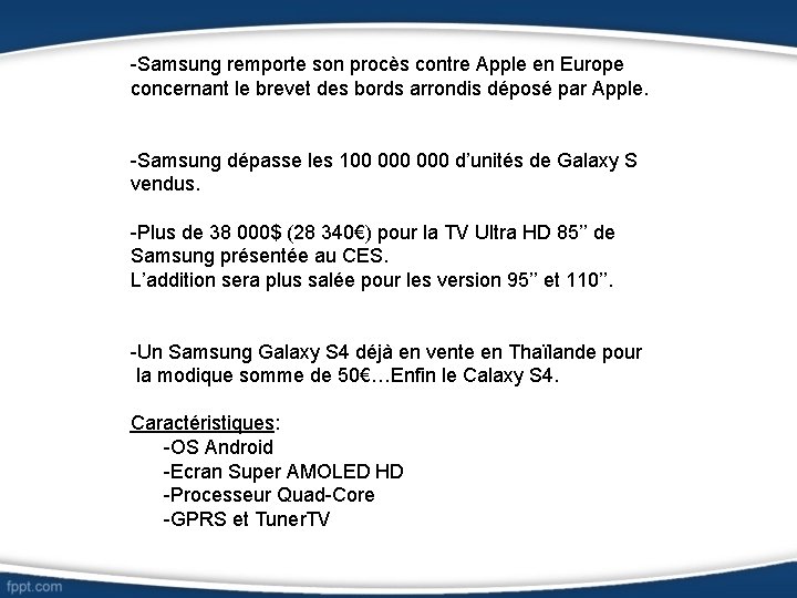 -Samsung remporte son procès contre Apple en Europe concernant le brevet des bords arrondis