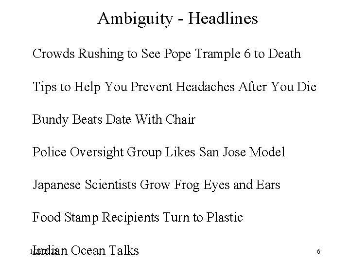 Ambiguity - Headlines Crowds Rushing to See Pope Trample 6 to Death Tips to