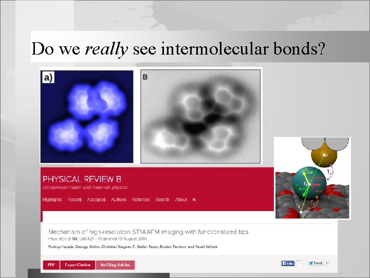 Do we really see intermolecular bonds? 