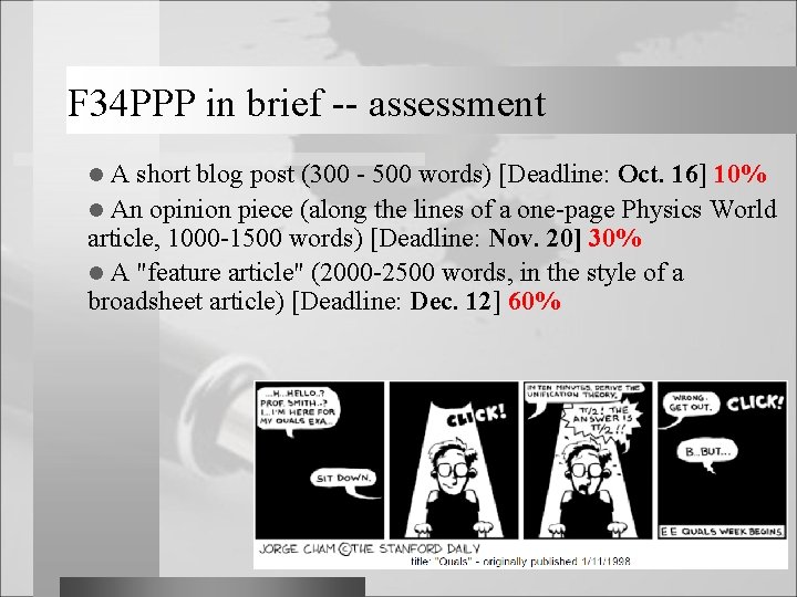 F 34 PPP in brief -- assessment A short blog post (300 - 500