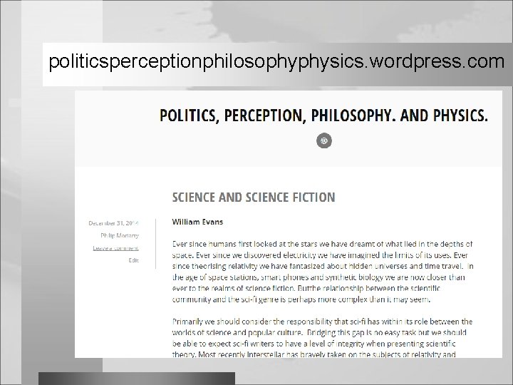 politicsperceptionphilosophyphysics. wordpress. com 