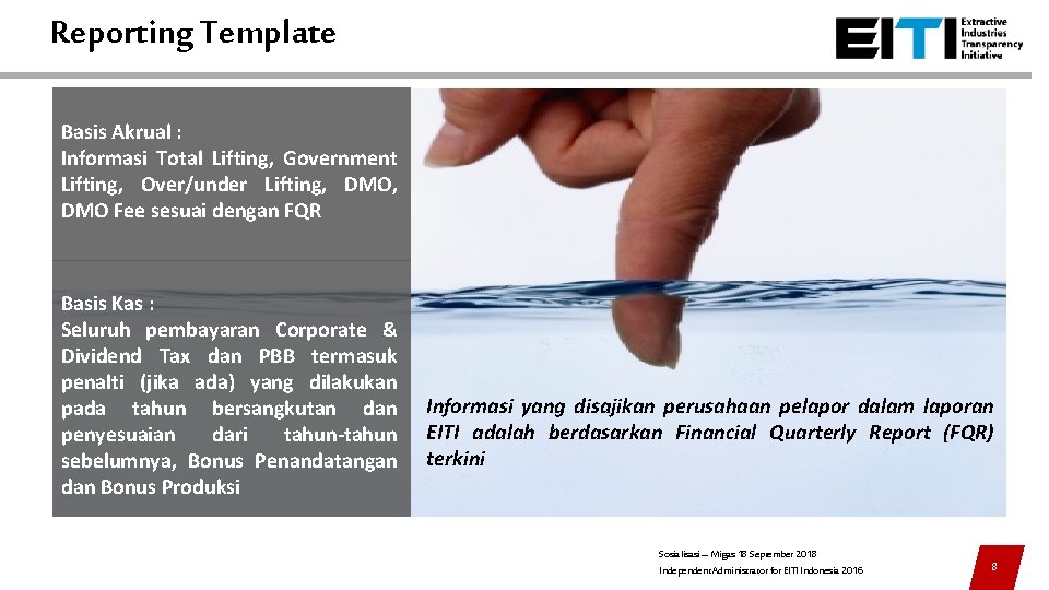 Reporting Template Basis Akrual : Informasi Total Lifting, Government Lifting, Over/under Lifting, DMO Fee Reporting Template Basis Akrual : Informasi Total Lifting, Government Lifting, Over/under Lifting, DMO Fee