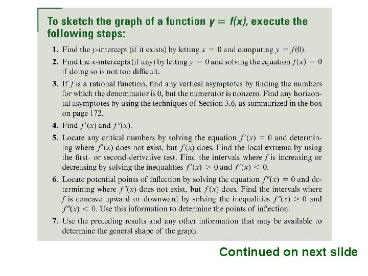 Continued on next slide ALWAYS LEARNING Slide 30 