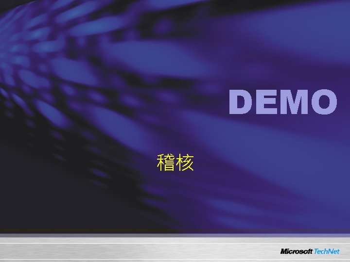 DEMO 稽核 