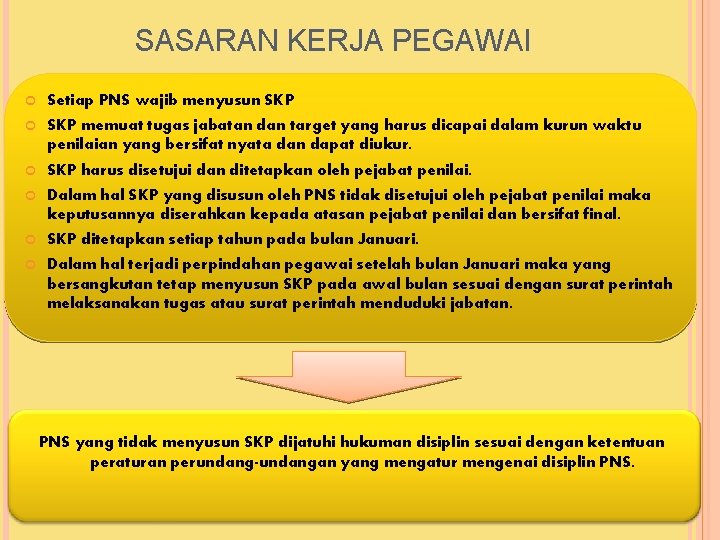 SASARAN KERJA PEGAWAI Setiap PNS wajib menyusun SKP memuat tugas jabatan dan target yang SASARAN KERJA PEGAWAI Setiap PNS wajib menyusun SKP memuat tugas jabatan dan target yang