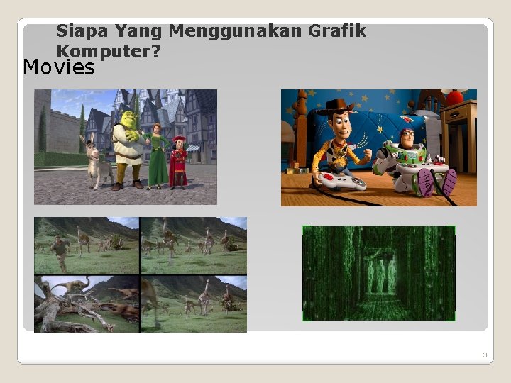 Siapa Yang Menggunakan Grafik Komputer? Movies 3 