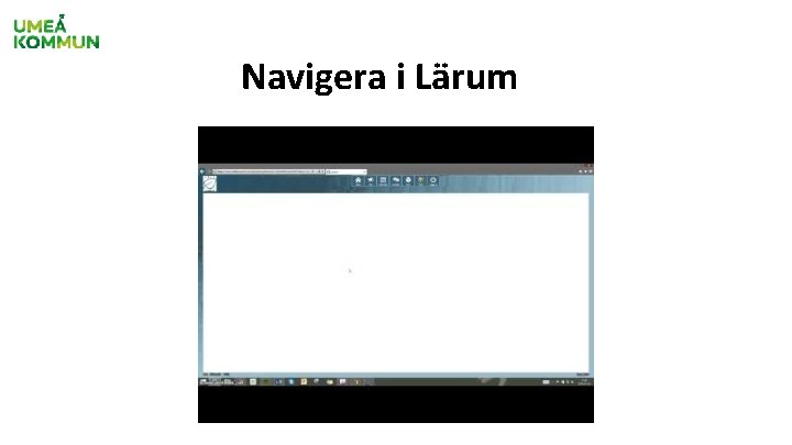 Navigera i Lärum 