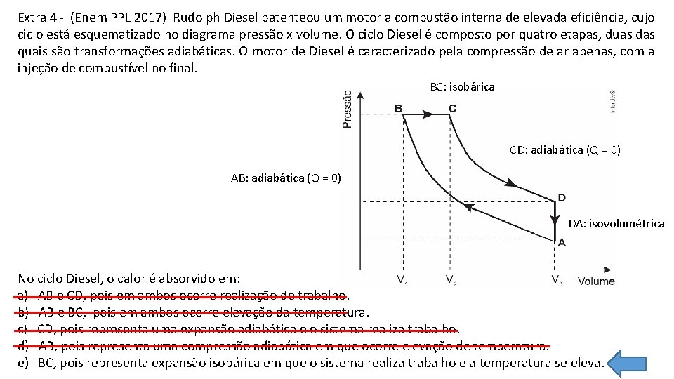 Extra 4 - (Enem PPL 2017) Rudolph Diesel patenteou um motor a combustão interna