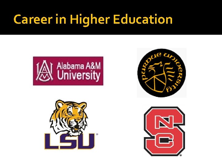 Career in Higher Education 