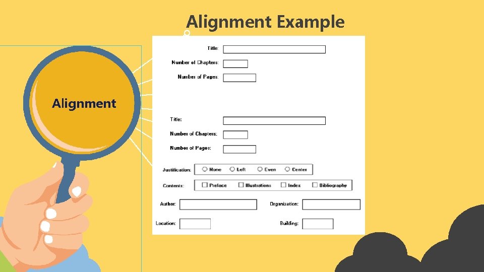 Alignment Example Alignment 