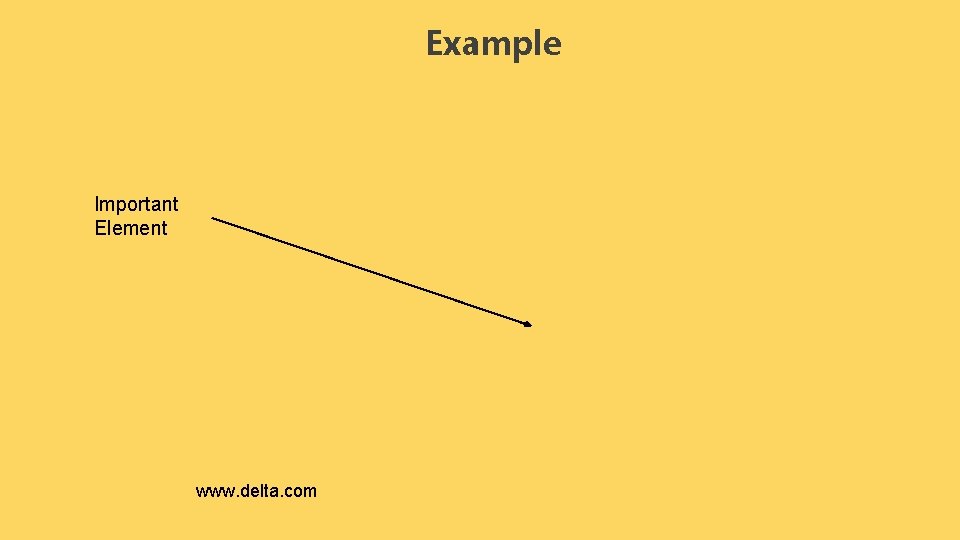 Example Important Element www. delta. com 