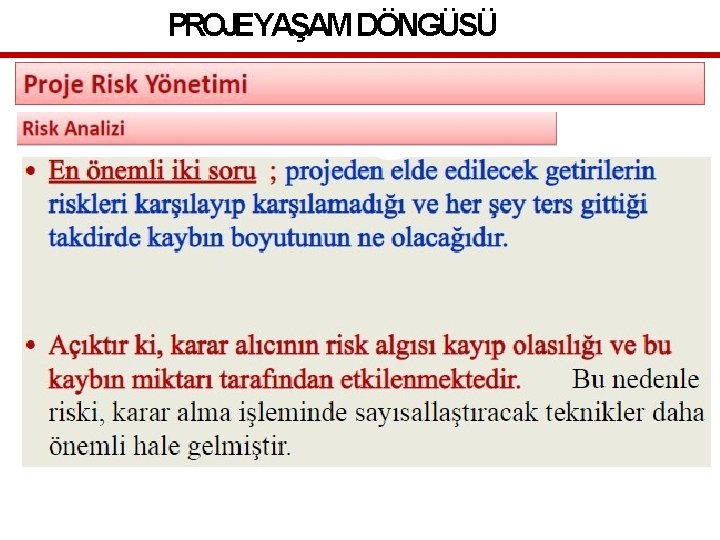 PROJEYAŞAM DÖNGÜSÜ 