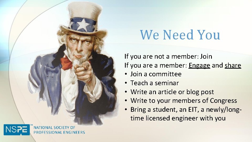 We Need You If you are not a member: Join If you are a