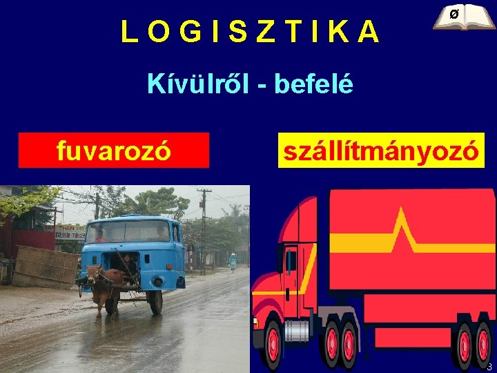 LOGISZTIKA Ø Kívülről - befelé fuvarozó 9/6/2021 szállítmányozó 3 