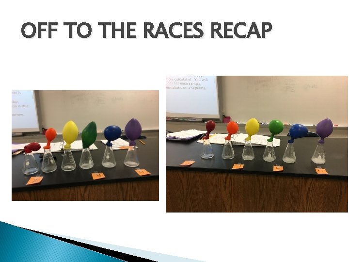 OFF TO THE RACES RECAP 