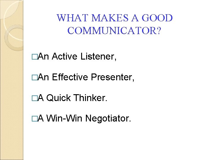 Communication Skills By The Faculty Department of English
