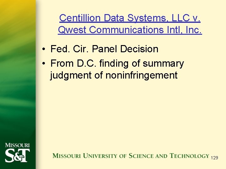 Centillion Data Systems, LLC v. Qwest Communications Intl, Inc. • Fed. Cir. Panel Decision