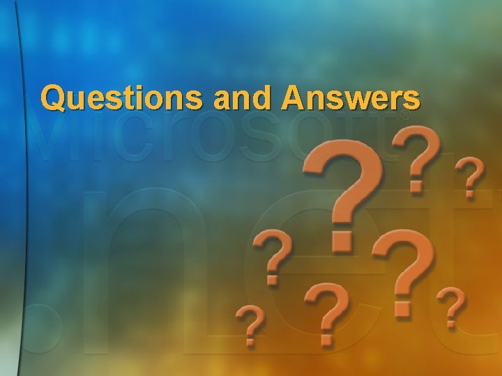 Questions and Answers 