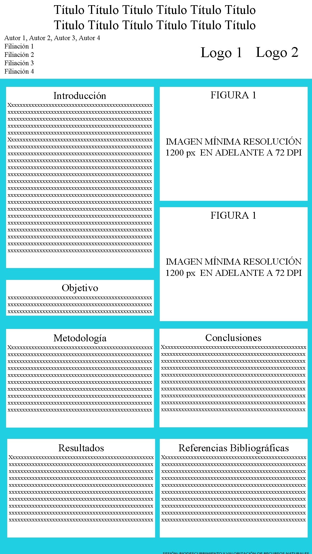 Título Título Titulo Título Título Autor 1, Autor 2, Autor 3, Autor 4 Filiación