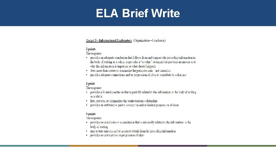 ELA Brief Write 