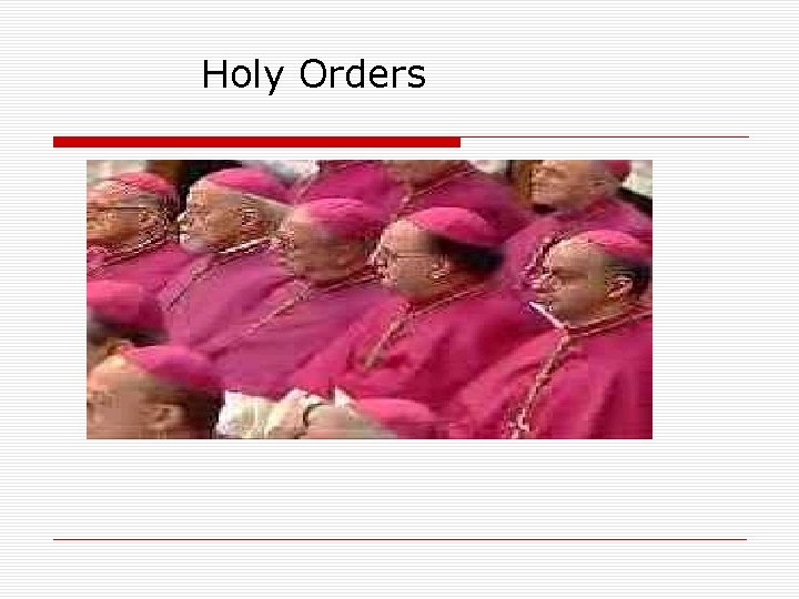 Holy Orders 