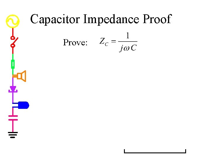 Capacitor Impedance Proof Prove: 