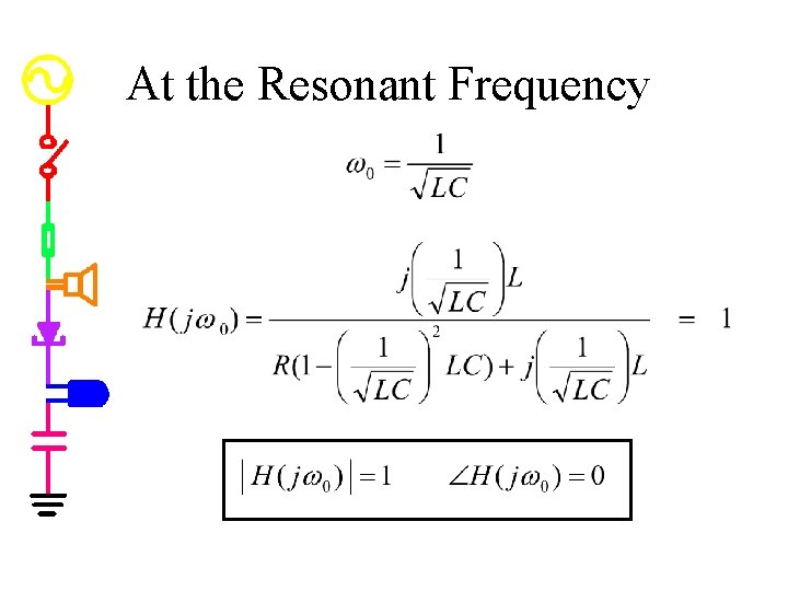 At the Resonant Frequency 