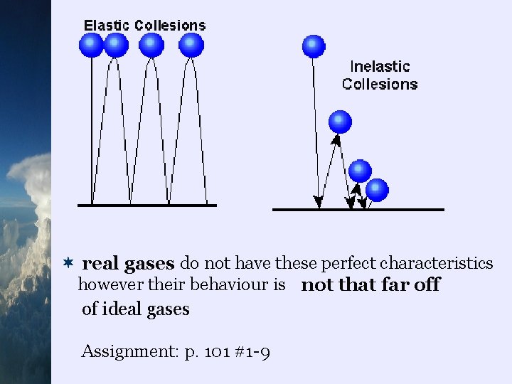 ¬ real gases do not have these perfect characteristics however their behaviour is not