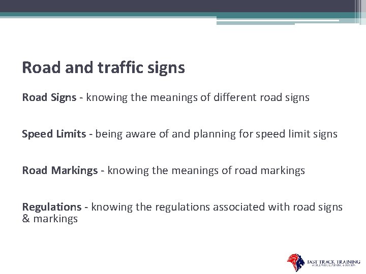 Road and traffic signs Road Signs - knowing the meanings of different road signs
