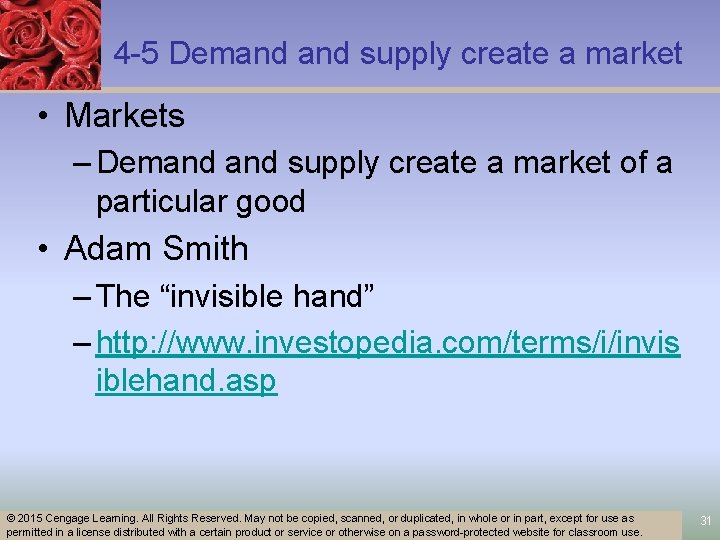 4 -5 Demand supply create a market • Markets – Demand supply create a