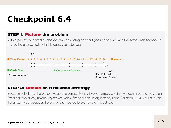 Checkpoint 6. 4 Copyright © 2011 Pearson Prentice Hall. All rights reserved. 6 -93
