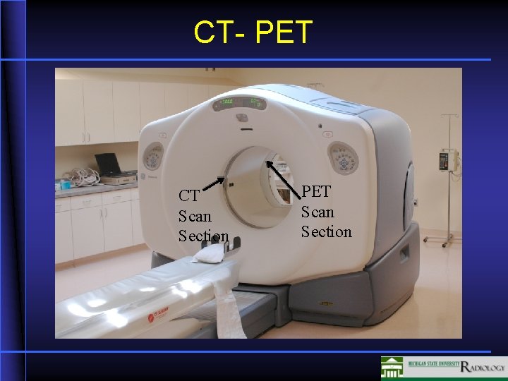 CT- PET CT Scan Section PET Scan Section 
