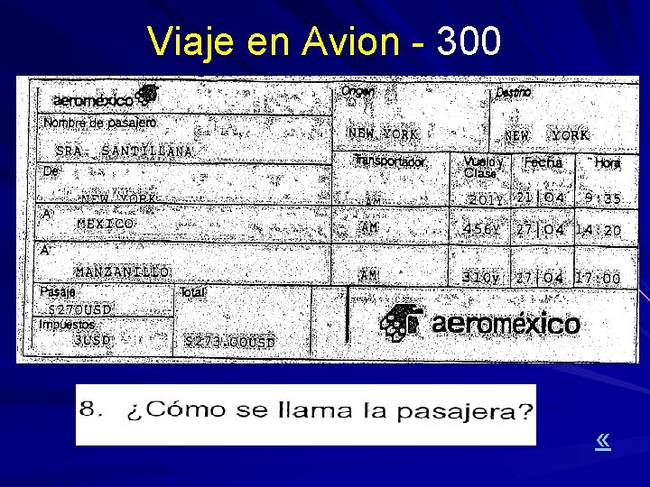 Viaje en Avion - 300 « 